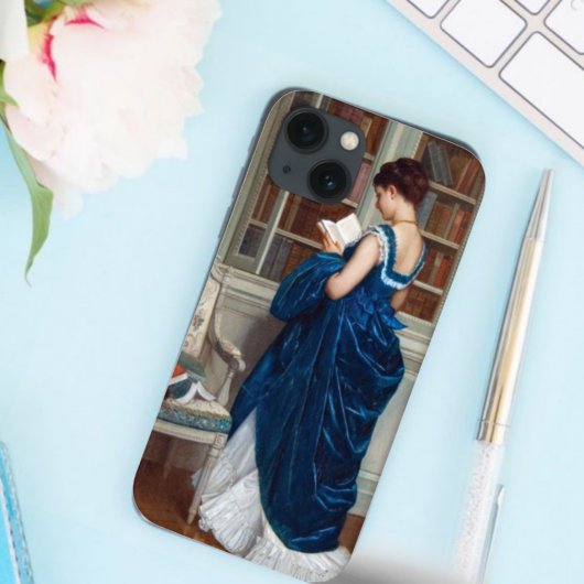 ブルーの女読性の本ケースメイトiPhone 13 Case-Mate iPhoneケース
