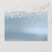 ブルーの情報カード ウェディング 詳細 エンシェントローズゴールド エンクロージャーカード (裏面)