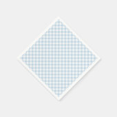 ブルーの格子模様 スタンダードカクテルナプキン (角)