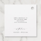 ブルーの水彩ストライプ リモンチェッロ フェイバータグ (裏面)