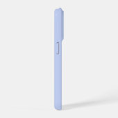 ブルーの水彩花束のラスティックな雰囲気 iPhoneケース (右側面)
