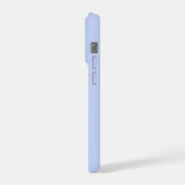 ブルーの水彩花束のラスティックな雰囲気 iPhoneケース (左側面)