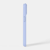 ブルーの水彩花束のラスティックデザイン iPhone 15ケース (右側面)