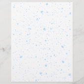 ブルーの水彩 ベイビーシャワー おとこのベイビーシャワー チラシ (裏面)