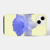 ブルーの水滴スイセン iPhoneケース (裏面横)