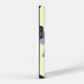 ブルーの水滴スイセン iPhoneケース (右側面)