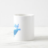 ブルーの熱い恋愛マグカップ コーヒーマグカップ (中央)