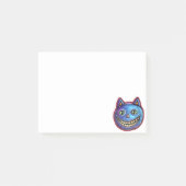 ブルーの猫の大きな笑顔 ハロウィーン ヴィンテージ ポストイット (正面)