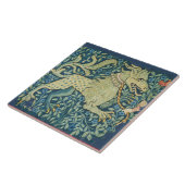 ブルーの獣のような中世の獣性ライオン タイル (側面)