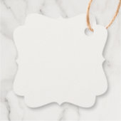 ブルーの結婚式の思い出のタグ フェイバータグ (裏面)