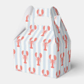 ブルーの航海ロブスターのギフトボックス フェイバーボックス (裏面サイド)