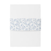 ブルーの花と鳥のトワール 招待状ベリーバンド (裏面例)