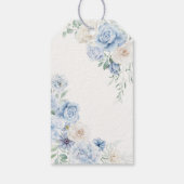 ブルーの花のハイドランジア ウェディングギフト ギフトタグ (裏面)