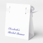 ブルーの花のブライズシャワー フェイバーボックス (裏面サイド)