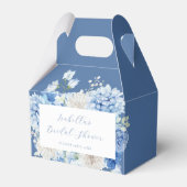 ブルーの花のブライズシャワー フェイバーボックス (正面サイド)