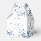 ブルーの花のプリンセスシャワー フェイバーボックス (裏面サイド)