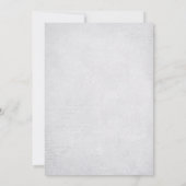 ブルーの花の蝶の男の子のベビーシャワー 招待状 (裏面)