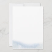 ブルーの花柄のこもり結婚式の招待状 招待状 (裏面)