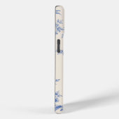 ブルーの花柄の本好きのためのスマホケース Case-Mate iPhoneケース (裏面 / 右)