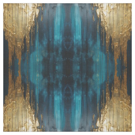 ブルーの花柄ファブリック シームレスパターン アート背景 ファブリック (見本)