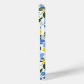 ブルーの花柄iPhoneケース Case-Mate iPhoneケース (裏面 / 左)
