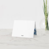 ブルーの花 新たな章 ブライダルシャワー サンキューカード (裏面)