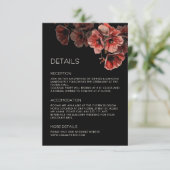 ブルーの花 白いカジュアル エンクロージャーカード (スタンド正面)