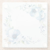 ブルーの花 : "私のキッチン" コースター (裏面)