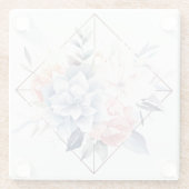 ブルーの花 : 「私のキッチン」コースター ガラスコースター (裏面)