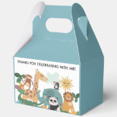 ブルーの野生動物の誕生日 フェイバーボックス (裏面)