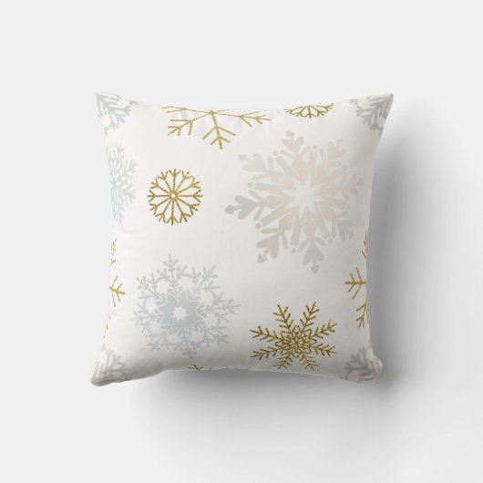 ブルーの雪の結晶の冬のベビー布団スロー枕 クッション (裏面)