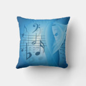 ブルーの音楽 クッション (裏面)