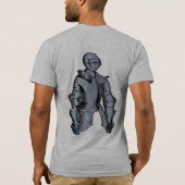 ブルーの騎士ワイシャツ Tシャツ (裏面)