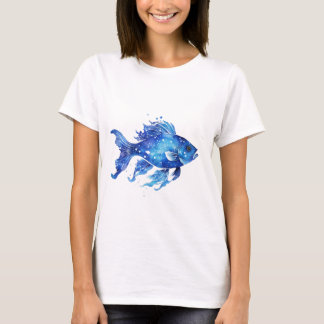 ブルーの魚 Tシャツ