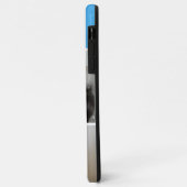 ブルーの2枚の写真の家族フォトコラージュ Case-Mate iPhoneケース (裏面/左)