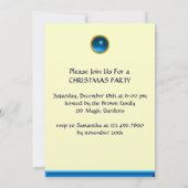 ブルーの3つの天使,サファイア,金ゴールドメタリック 招待状 (裏面)