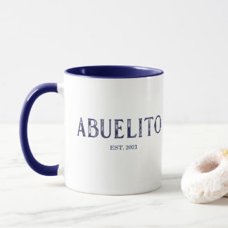ブルーのAbuelito創立年 マグカップ