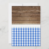 ブルーのBBQ卒業パーティー招待状 招待状 (裏面)