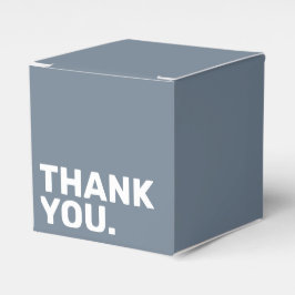 ブルーはっきりしたズ結婚サンキューメッセージカード フェイバーボックス