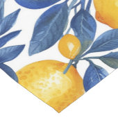 ブルーはっきりしたポイタリアンターノレモン ショートテーブルランナー (コーナー)