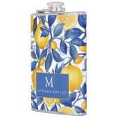 ブルーはっきりしたポイタリアンターノレモン フラスク (左)