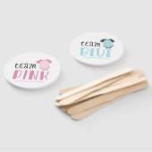 ブルーまたはピンクのベビー性別がチームブルーまたはピンクを明らかにする ハンドファン (組立なし)