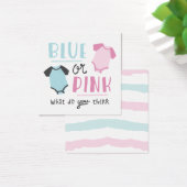 ブルーまたはピンクのベビー性別がパーティーシャワーを明らかにする (デスク)