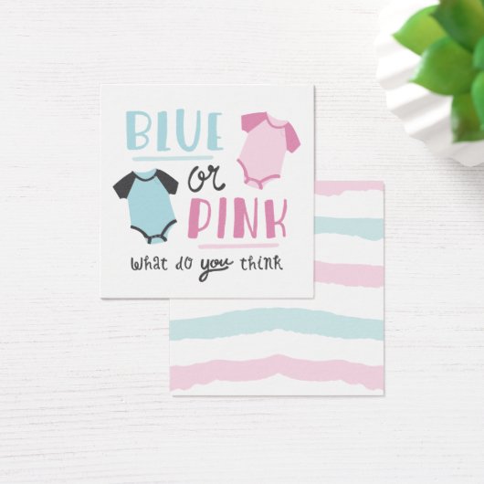ブルーまたはピンクのベビー性別がパーティーシャワーを明らかにする (デスク)