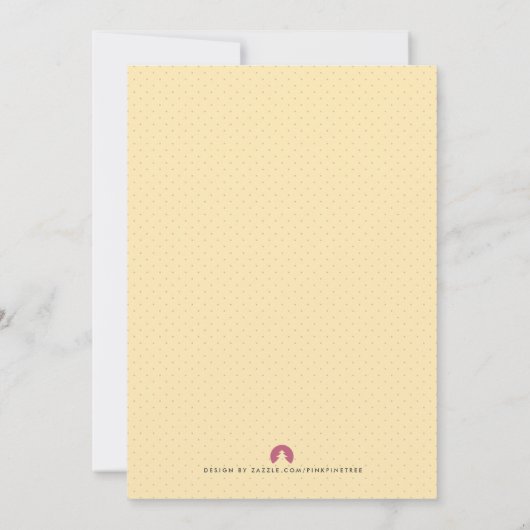 ブルーまたはピンクのベビー性別リビールパーティー招待状 招待状 (裏面)