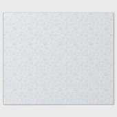 ブルーよくはしゃぐベビーギフトラップ ラッピングペーパー (フラット)