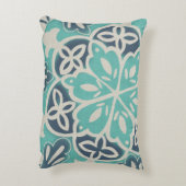 ブルーろうけつ染めタイルI アクセントクッション (裏面(縦))