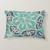 ブルーろうけつ染めタイルI アクセントクッション (裏面)