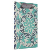 ブルーろうけつ染めタイルI クリップボード (右)