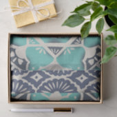 ブルーろうけつ染めタイルII 薄葉紙 (ギフト)